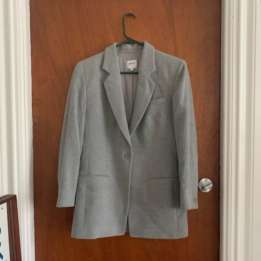 Armani Collezioni Elegant Gray Jacket Women’s Size 12